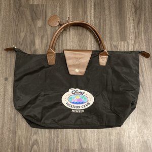 DVC DISNEY VACATION CLUB MEMBER EXCLUSIVE BLACK NYLON TOTE BAG